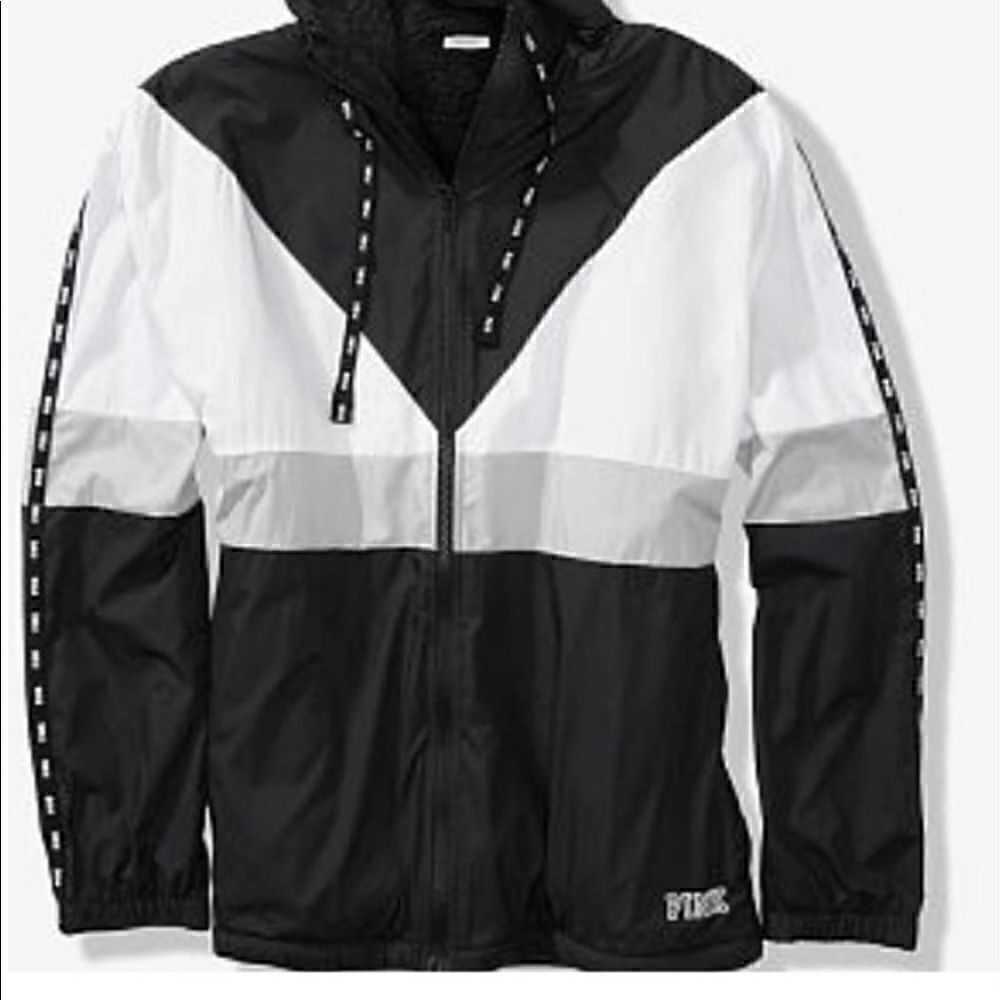 Victoria Secret Pink Color Block Anorak Sharpa Lined Jacket! - Picture 7 of 8